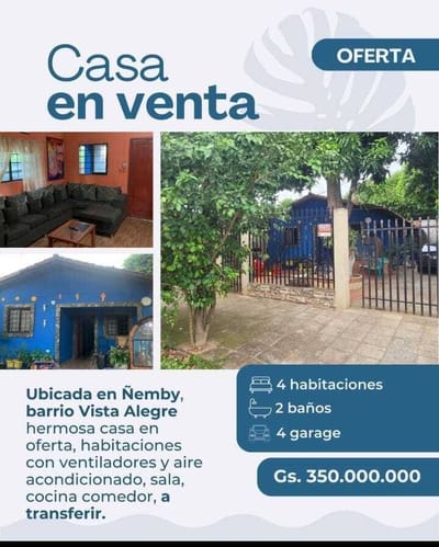 VENDO CASA EN ÑEMBY