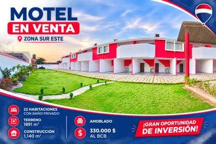 INMUEBLE COMERCIAL EN VENTA (MOTEL ) AMOBLADO