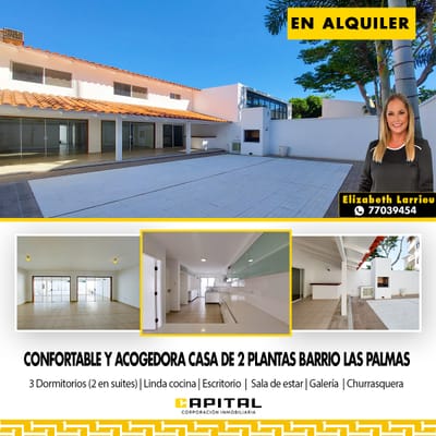 CASA DE 3 DORMITORIOS EN ALQUILER EN EL BARRIO LAS PALMAS