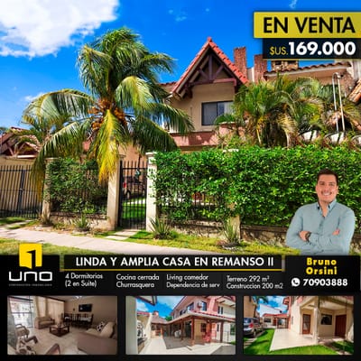 CASA SOBRE AV EL REMANSO Z/NORTE
