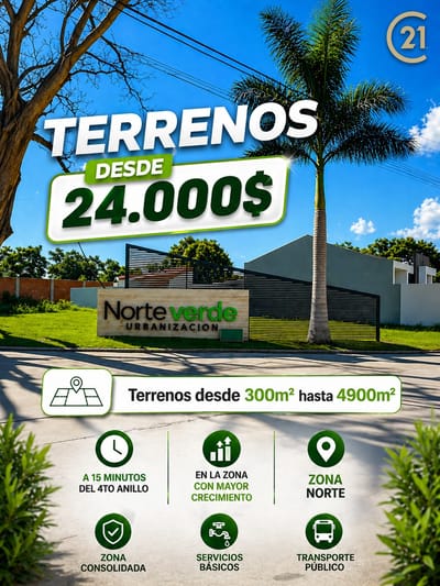 TERRENOS EN VENTA EN ZONA NORTE