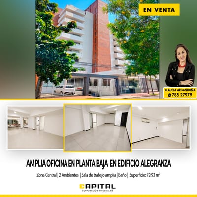 EXELENTE INVERCION VENDO OFICINA ZONA AV IRALA