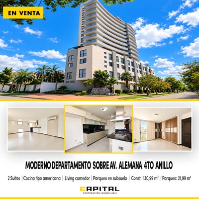 Departamento de 2 suites en venta zona norte