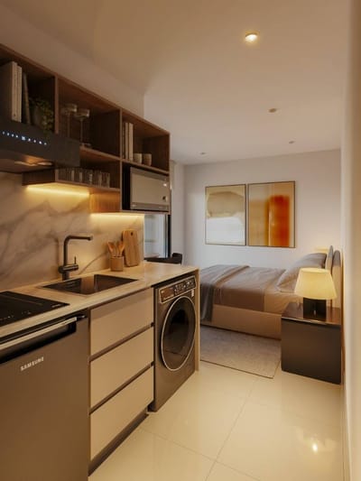 En Venta Monoambiente En Pozo En Sul Smart Urban Living, Boquerón Cde