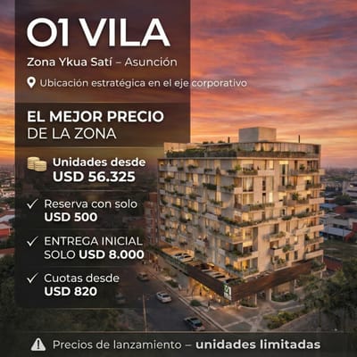 VENDO DEPARTAMENTO EN POZO 01 VILA  YKUA SATI
