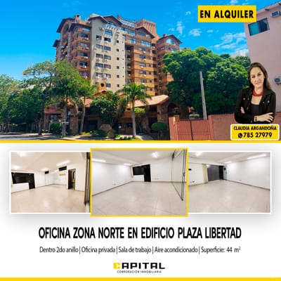 ALQUILO OFICINA PLAZA LIBERTAD