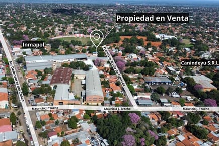 Terreno de 1.096 m2 en 4 mojones Lambaré