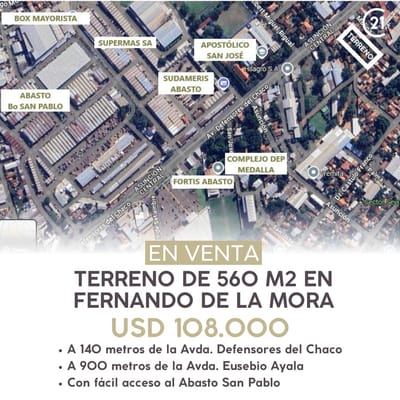 Terreno en Venta – Barrio Medalla Milagrosa, Villa Cristina