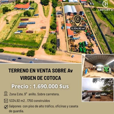 TERRENO VIRGEN DE COTOCA, 9NO ANILLO