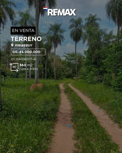 TERRENO EN VENTA – PIRIBEBUY