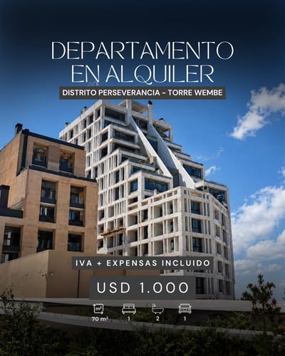 DEPARTAMENTO DE 1 DORMITORIO EN ALQUILER - DISTRITO PERSEVERANCIA