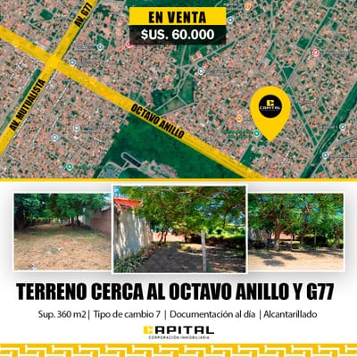TERRENO EN VENTA ZONA G77