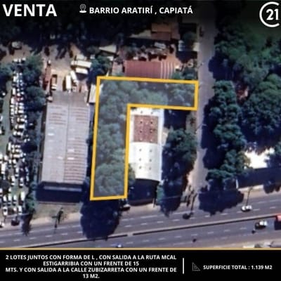 Terreno en venta en Capiata Sobre ruta 2