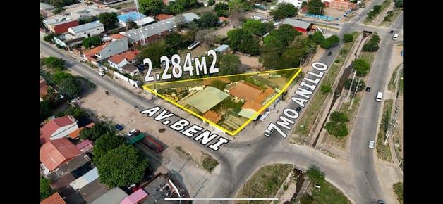 AMPLIO TERRENO EN VENTA - ZONA NORTE 7MO ANILLO AV. BENI