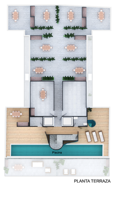 Plano Terraza — Ávalon