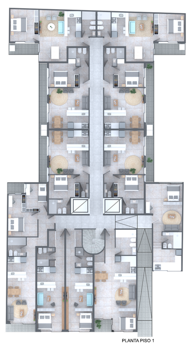 Plano Piso 1 — Ávalon
