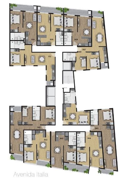 Plano Piso 9 — ONN Avenida