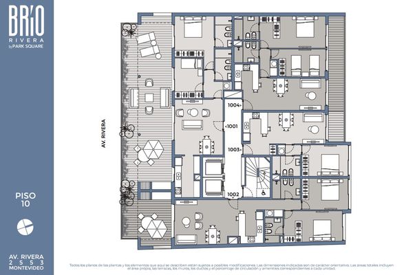 Plano Piso 10 — Brío Rivera