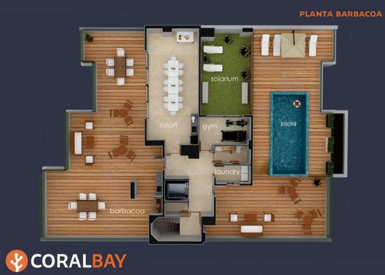 Plano Planta Barbacoa — Coral Bay