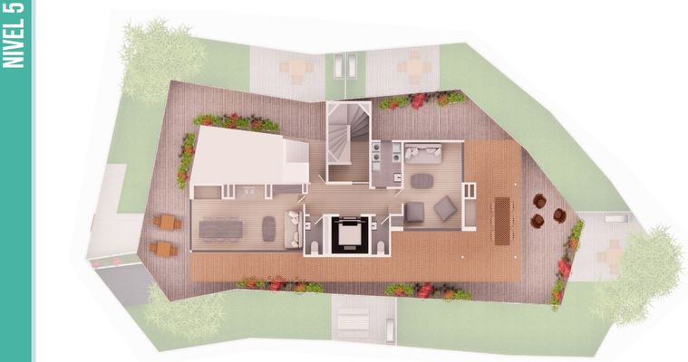 Plano Nivel 5 — Jardines de Rodó