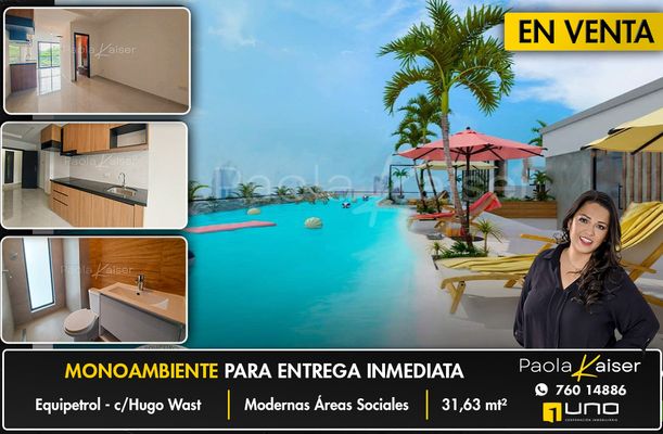 Monoambiente en venta Barrio Equipetrol Santa Cruz. Ref M93E33