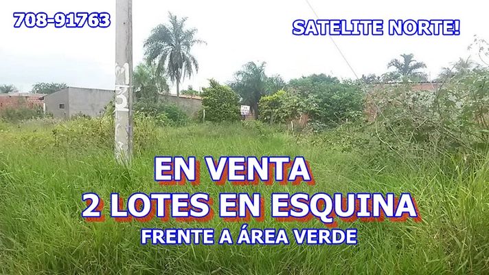 2 LOTES HERMOSOS CERCA A 2 MERCADOS ZONA SAT LITE NORTE . Ref