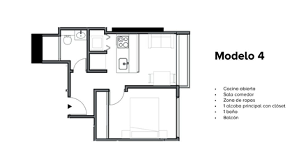 Apartaestudio en  Venta en Centro Internacional, Bogotá - Miniatura 4