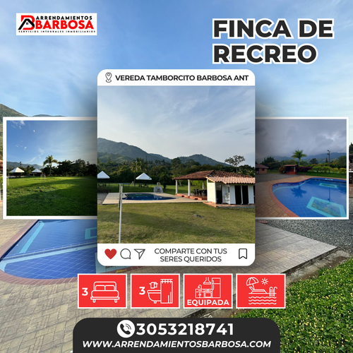 Finca en  Arriendo en Popalito, Barbosa - Imagen 1