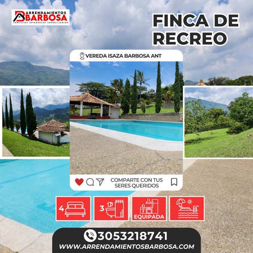 Finca en  Arriendo en Isaza, Barbosa - Imagen 1