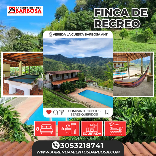 Finca en  Arriendo en La cejita, Barbosa - Imagen 1