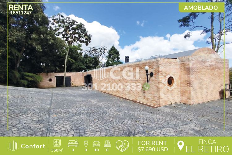 Finca en  Arriendo en Vía Las Palmas, El Retiro - Imagen 1