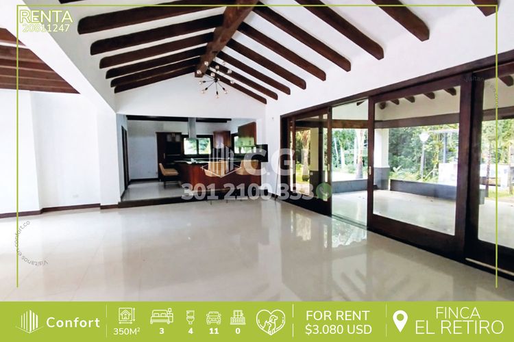 Finca en  Arriendo en Don diego, El Retiro - Imagen 1