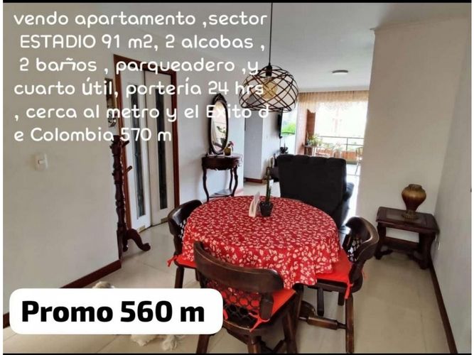 Apartaestudio en  Venta en Estadio, Medellín - Imagen 1