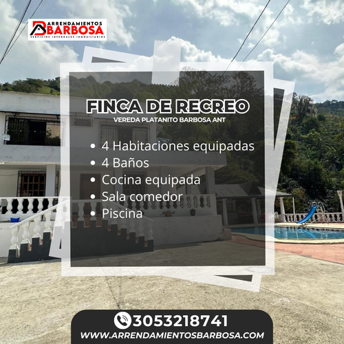 Finca en  Arriendo en Platanito parte baja, Barbosa - Miniatura 3