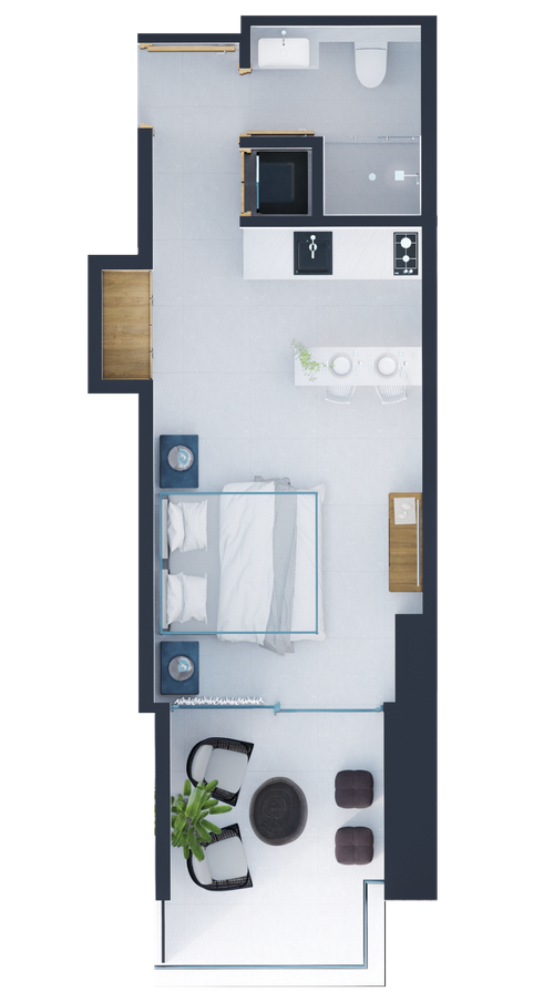 Apartaestudio en venta en Bocagrande, Cartagena - Miniatura 11