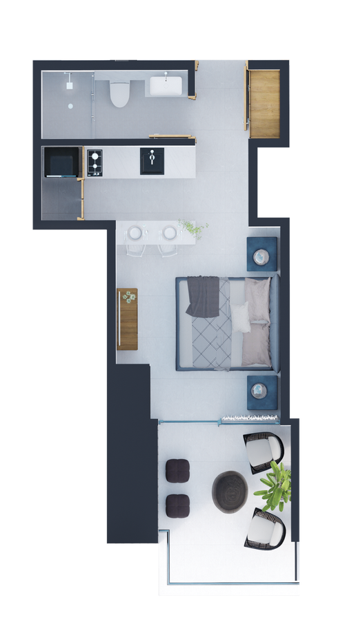 Apartaestudio en venta en Bocagrande, Cartagena - Miniatura 12