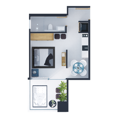 Apartaestudio en venta en Bocagrande, Cartagena - Miniatura 14
