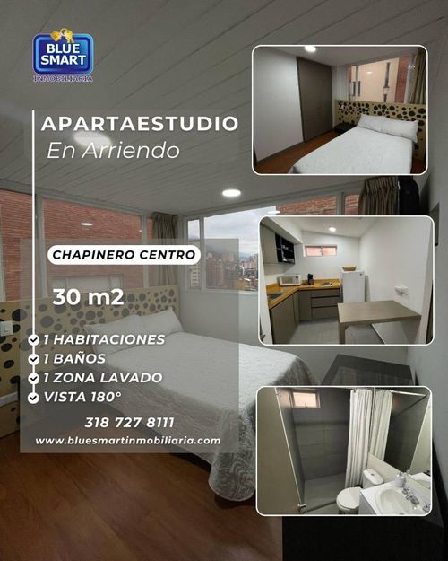 Apartaestudio en  Arriendo en Chapinero central, Bogotá - Imagen 1