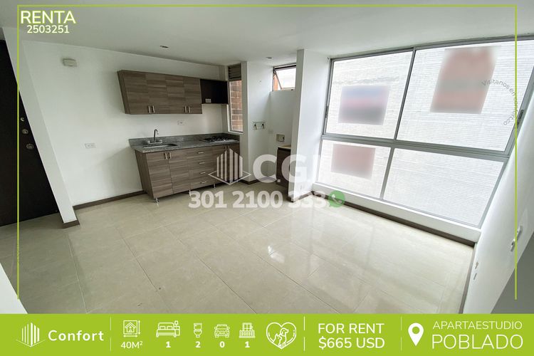 Apartaestudio en  Arriendo en Santa maria de los angeles, Medellín - Imagen 1
