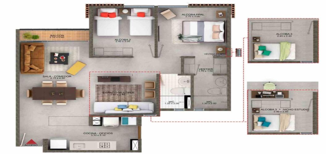 Apartamento en  Venta en Ciudad Pacífica, Cali - Miniatura 20