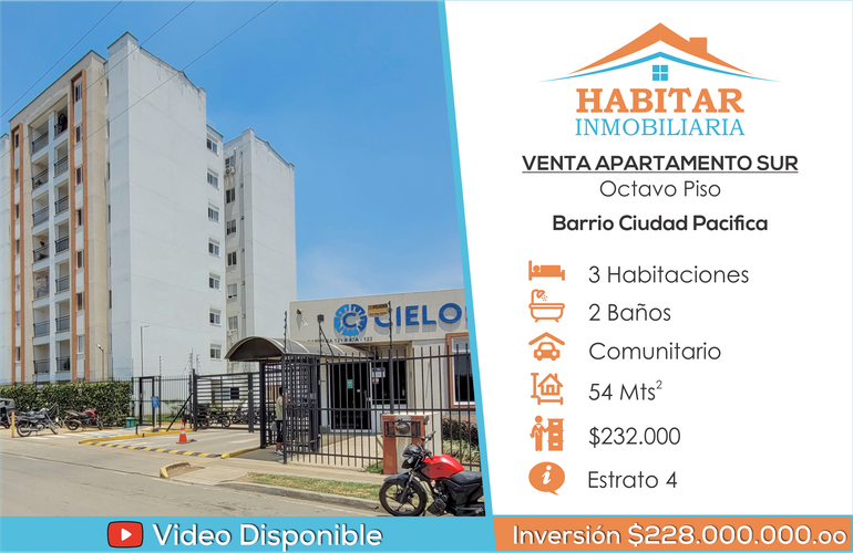 Apartamento en  Venta en Ciudad Pacífica, Cali - Imagen 1