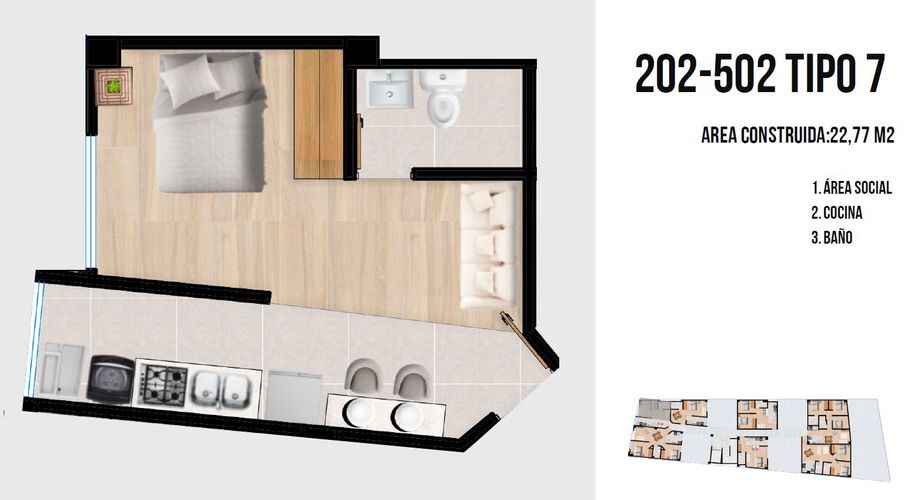 Apartaestudio en Venta en Tunja - Miniatura 2