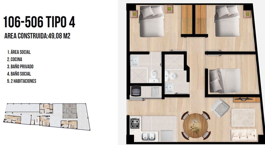 Apartaestudio en Venta en Tunja - Miniatura 3