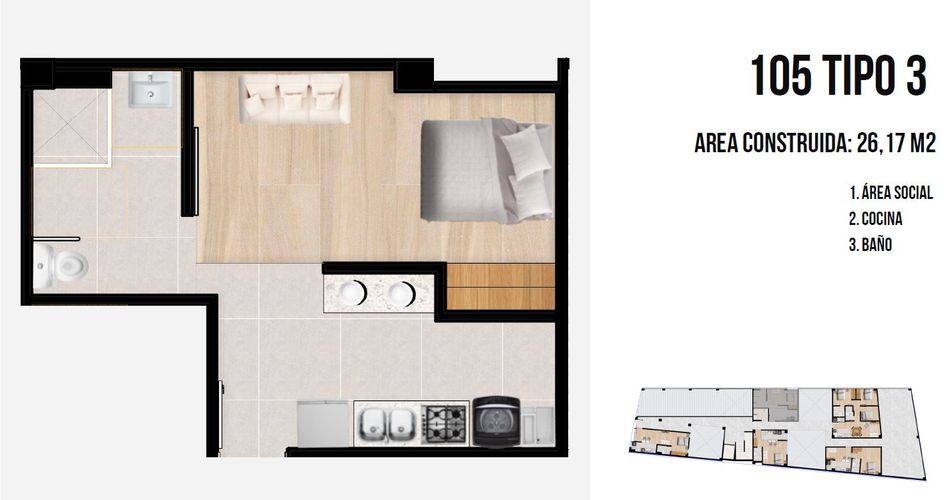 Apartaestudio en Venta en Tunja - Miniatura 4