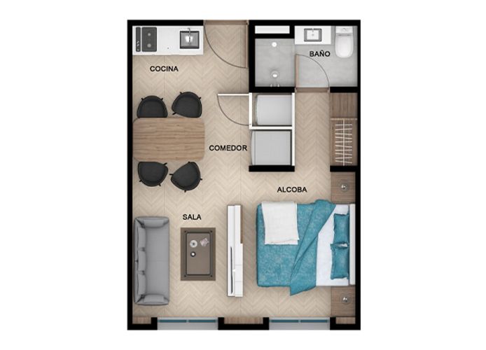 Apartaestudio en  Arriendo en La candelaria, Bogotá - Miniatura 30