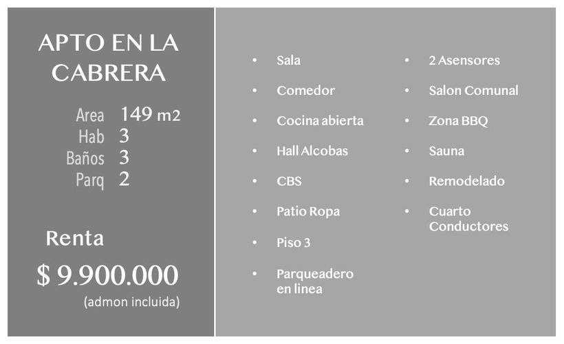 Apartamento en Arriendo en La cabrera, Bogotá - Miniatura 13