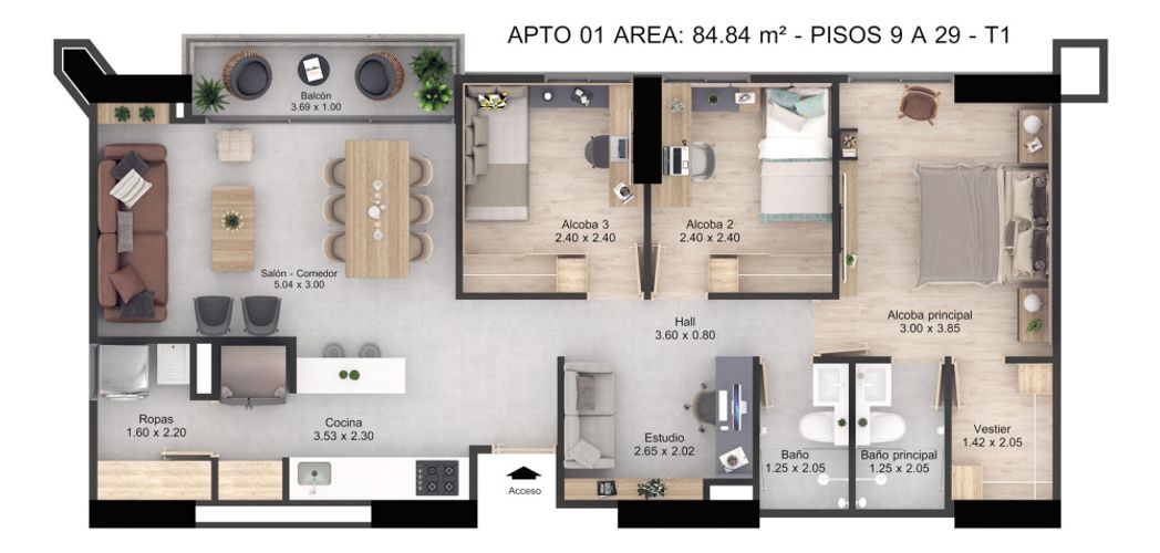 Apartamento en Venta en Envigado - Miniatura 2