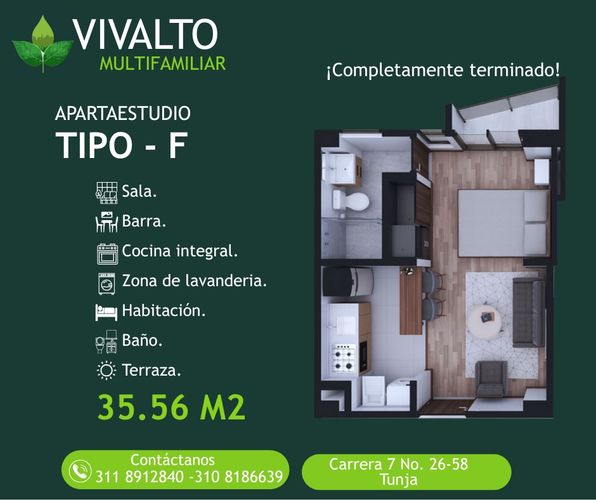 Apartaestudio en Venta en Tunja - Miniatura 6