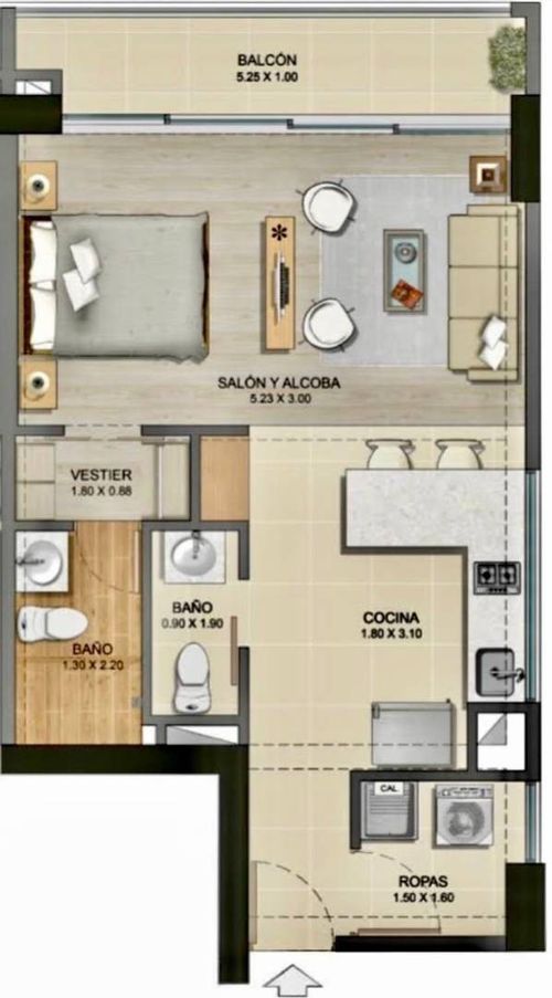 Apartaestudio en Venta en Pan de azucar, Sabaneta - Miniatura 2