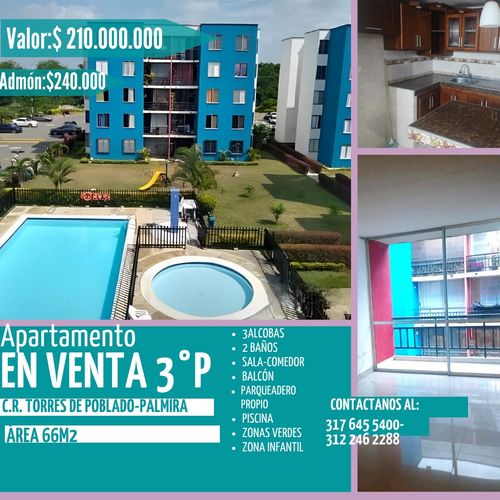 Apartamento en Venta en Poblado de confaunion, Palmira - Imagen 1